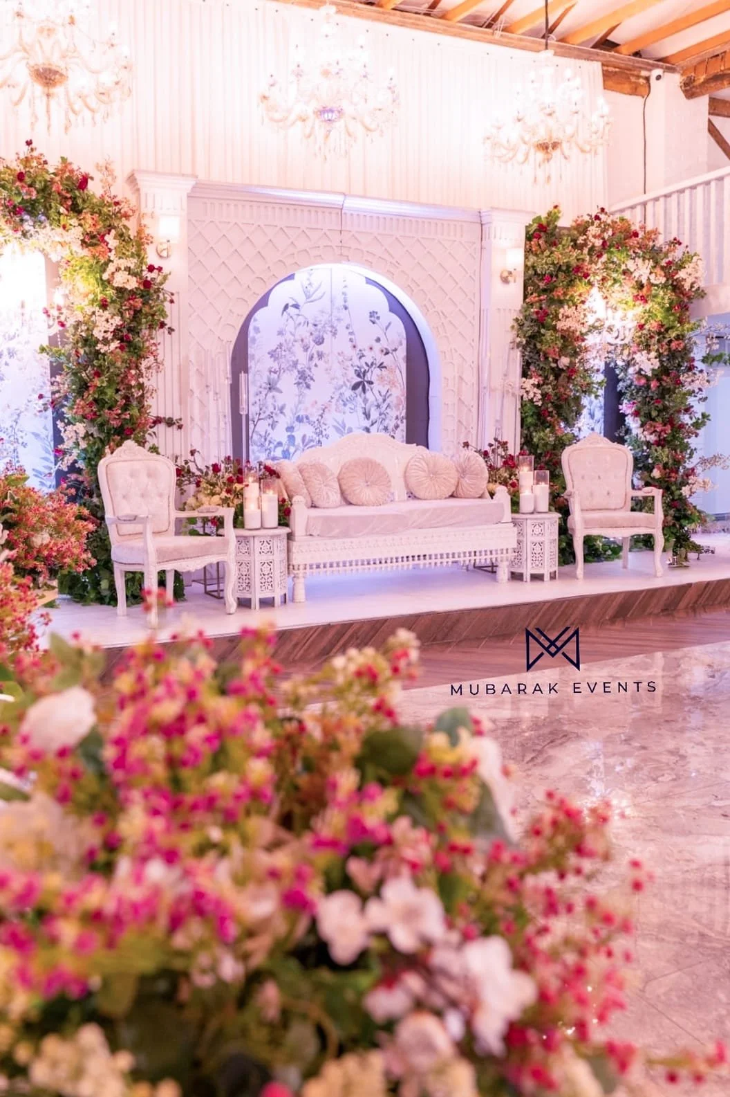 Wedding setting at The Courtyard