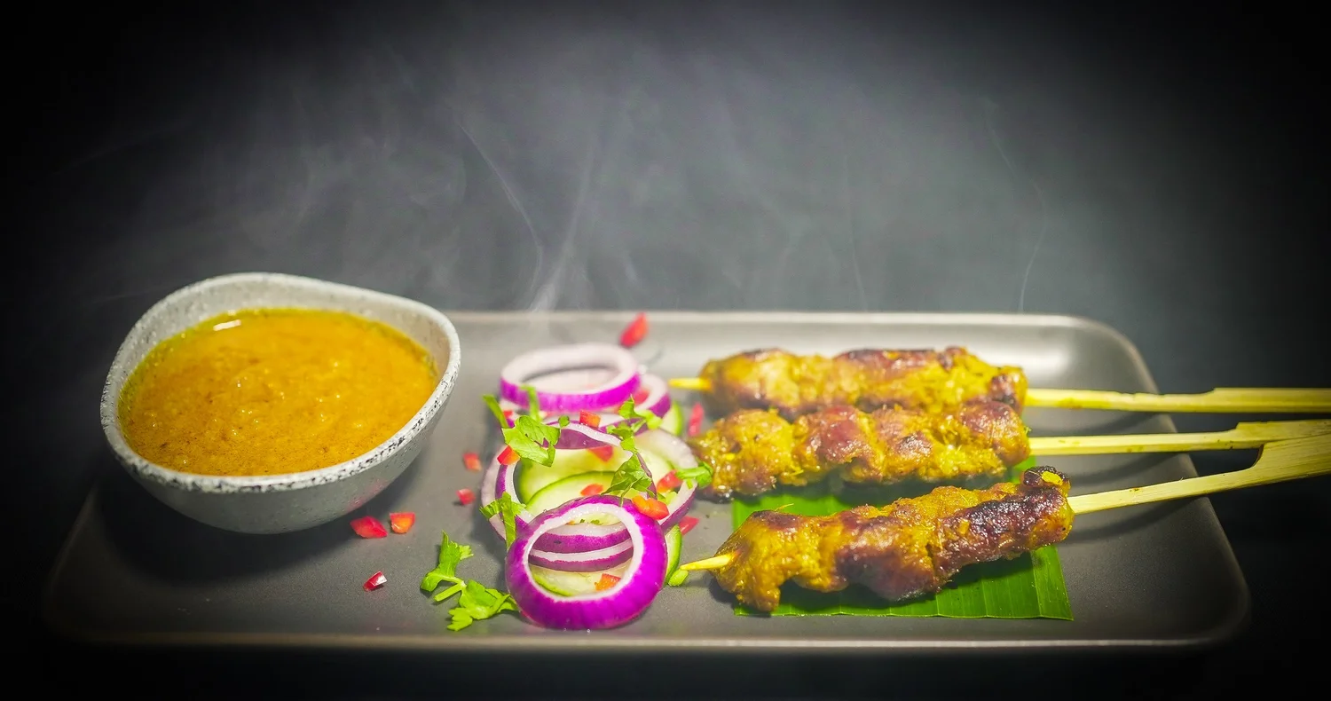 Malay Courtyard satay with dipping sauce